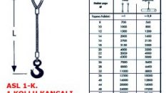 Tek Bacaklı Gözlü Kancalı Çelik Halat Sapan